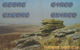 Dartmoor Radio Club QSL card